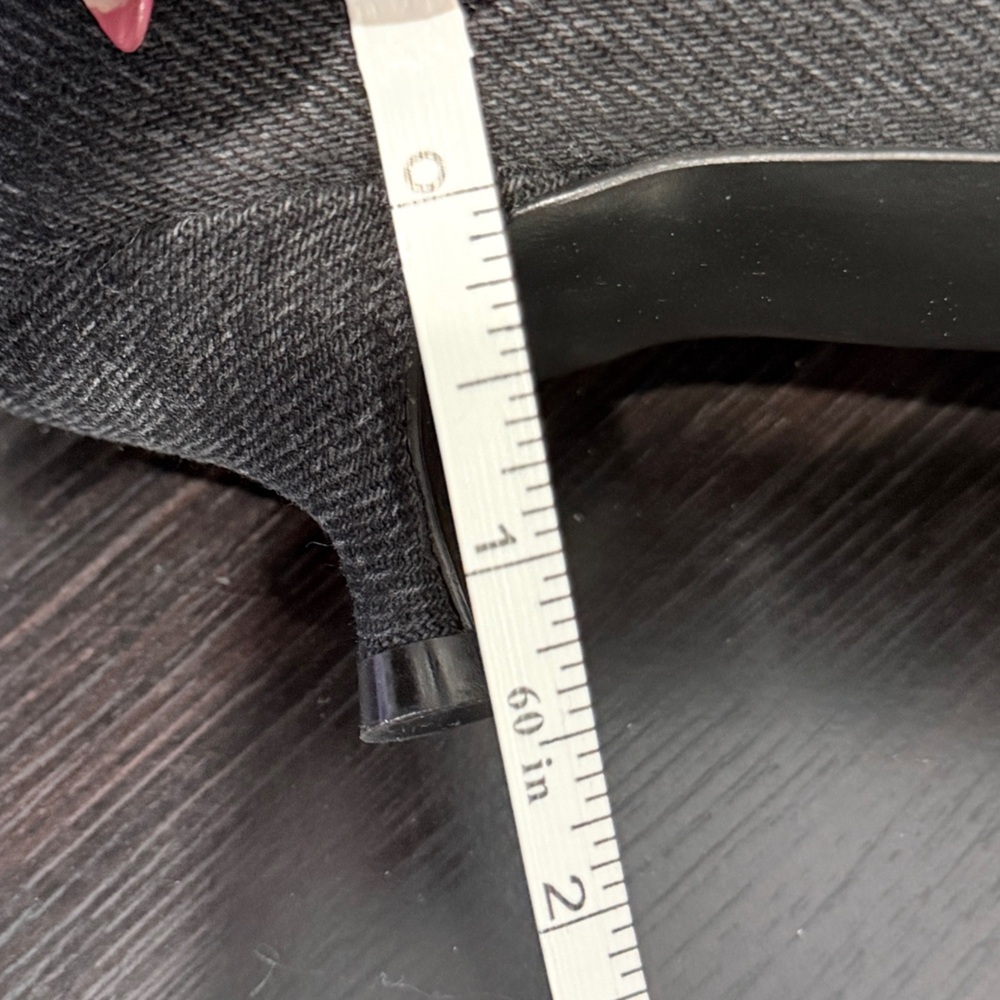 Balenciaga Black Denim BB Knife Kitten Heel Booties - Picture 7 of 12